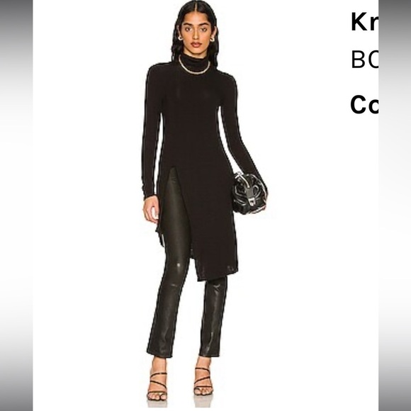 BCBGMAXAZRIA revolve Knit Asymmetrical Top - Picture 9 of 9